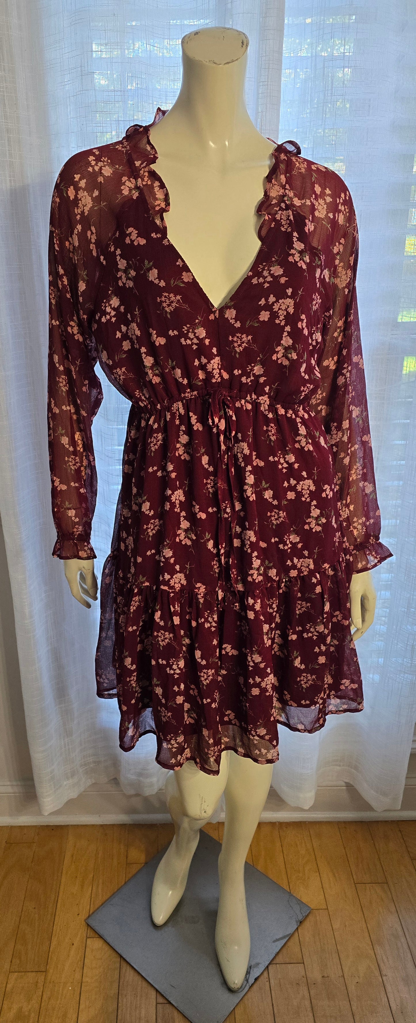 American Eagle Floral Dress Sz L