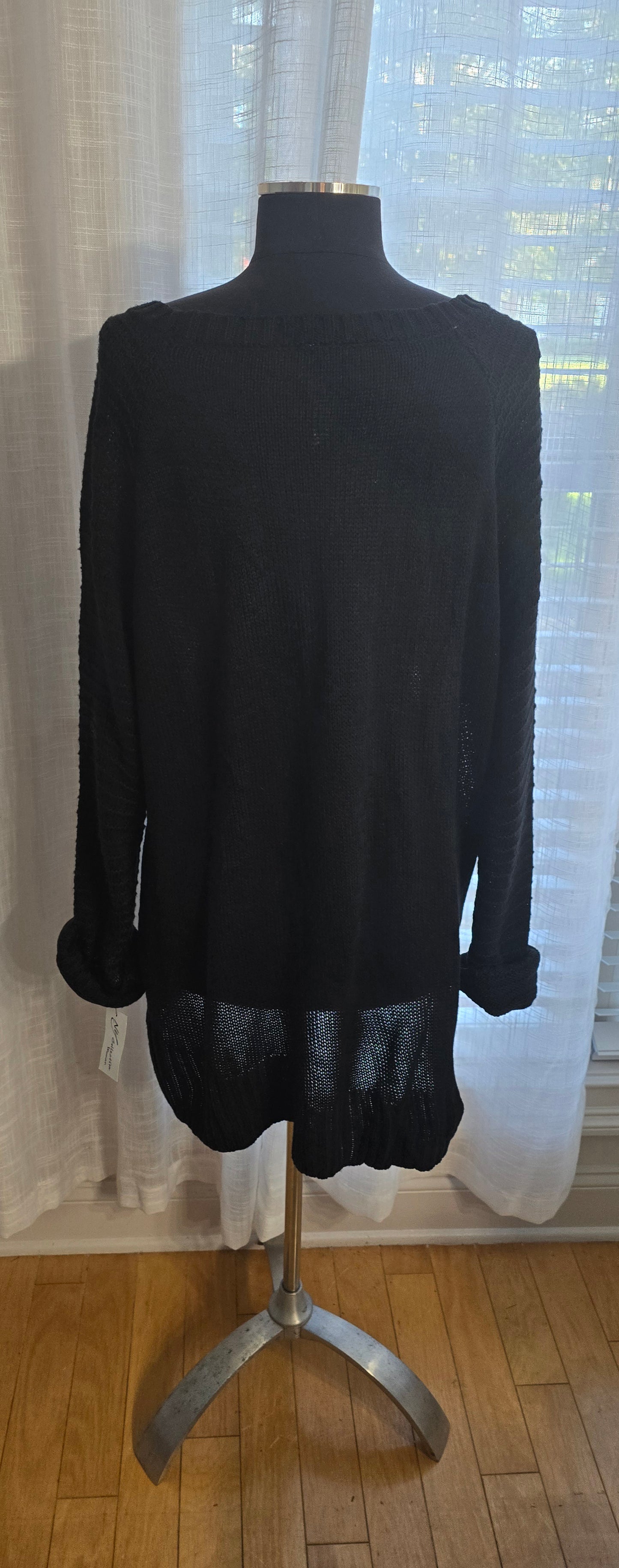 NY Collection Black Sweater Sz 3X