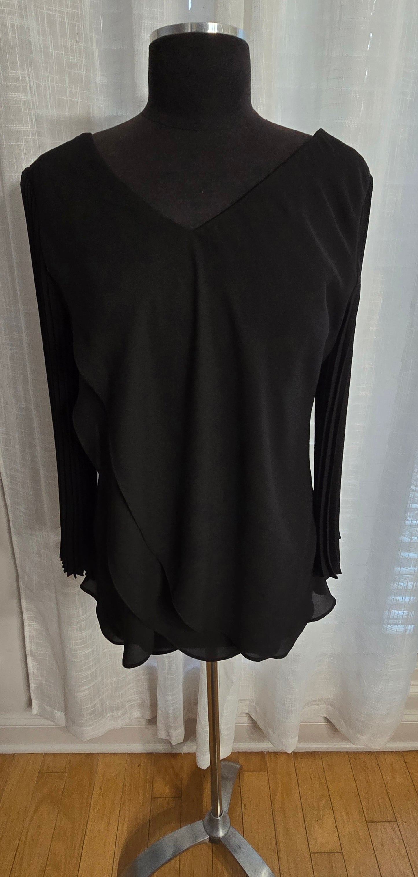 Laurie Felt Vlack Blouse Sz M