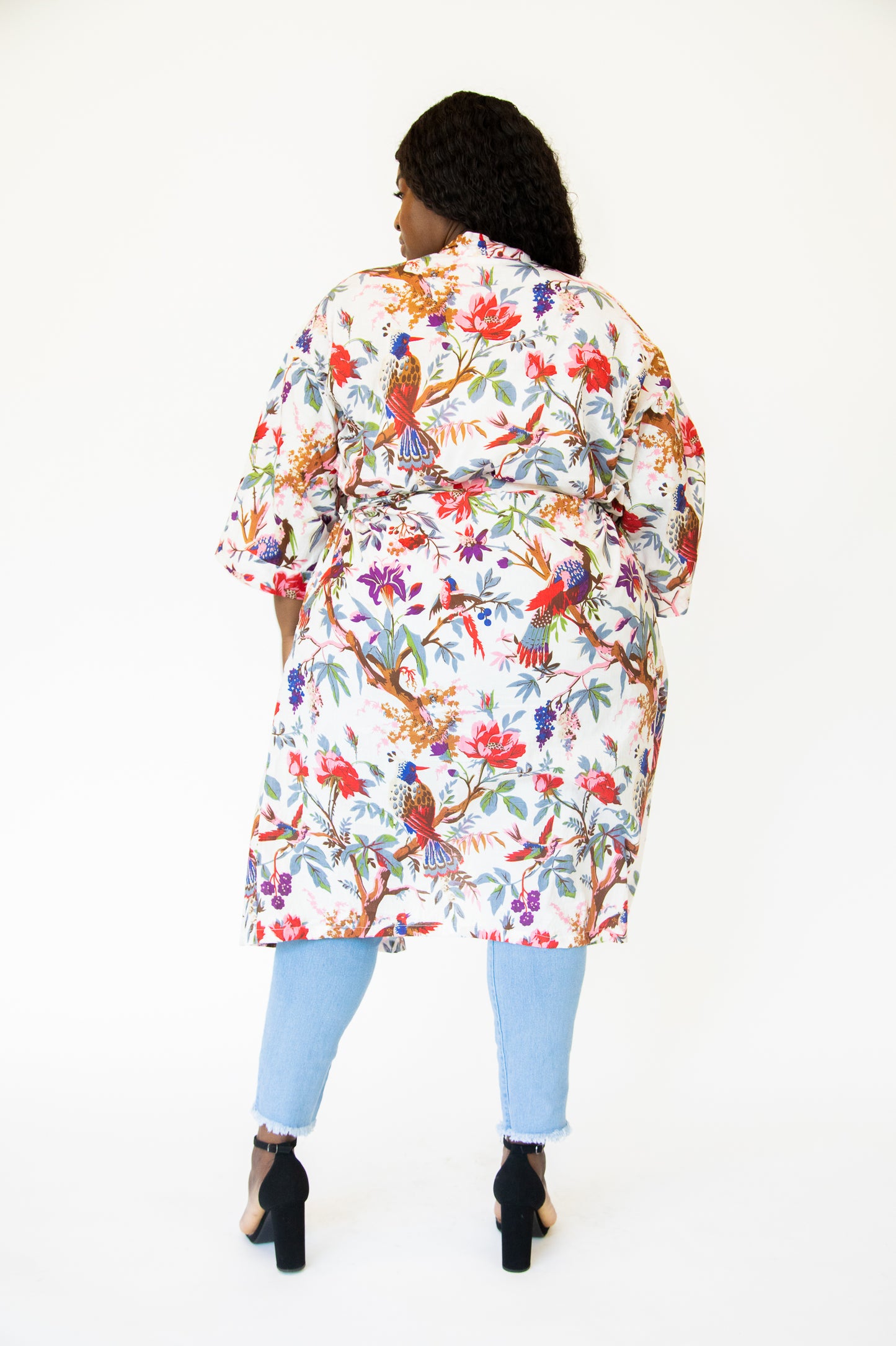 Tropicale White Kimono