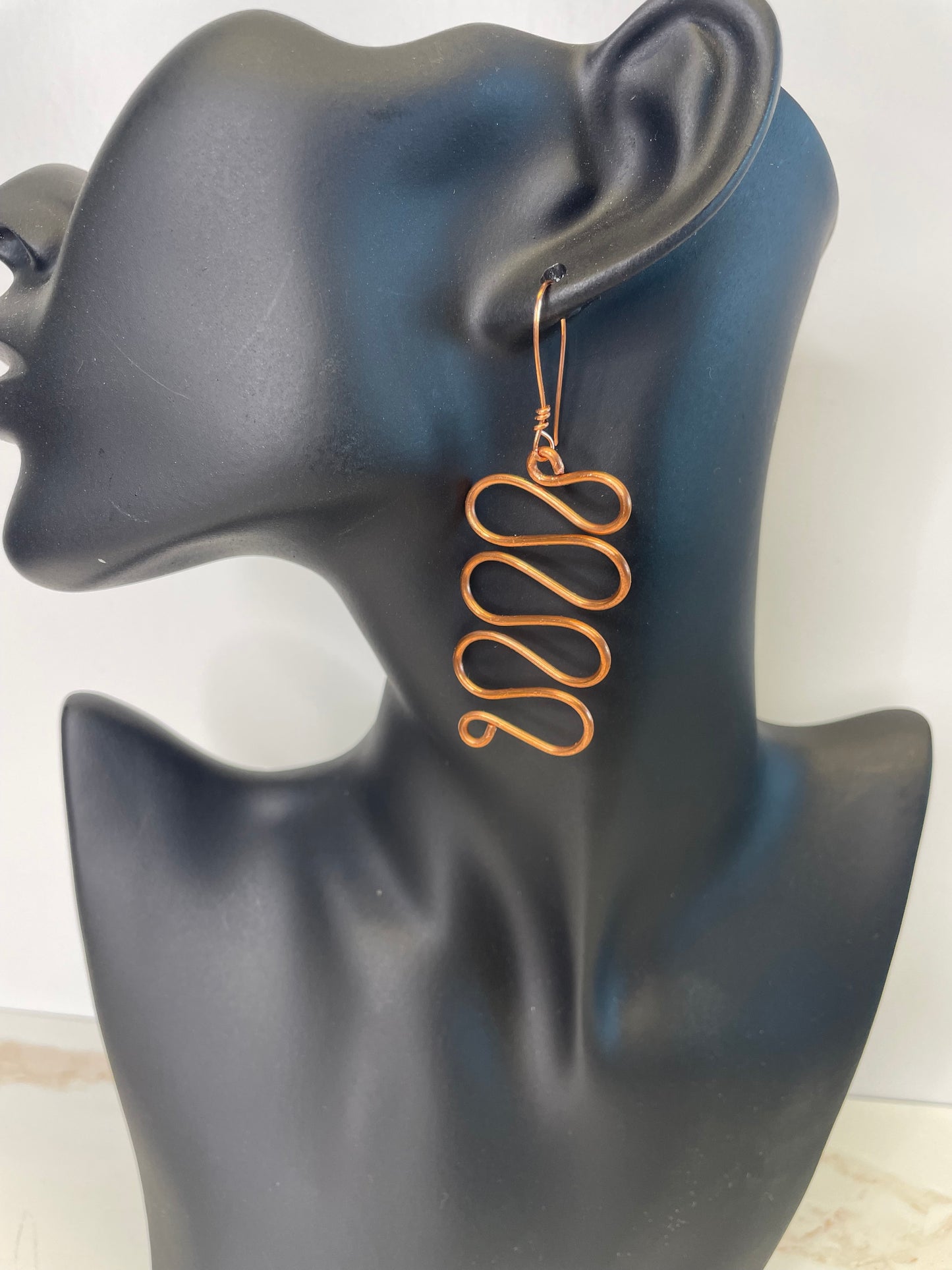 Ayah Copper Earrings