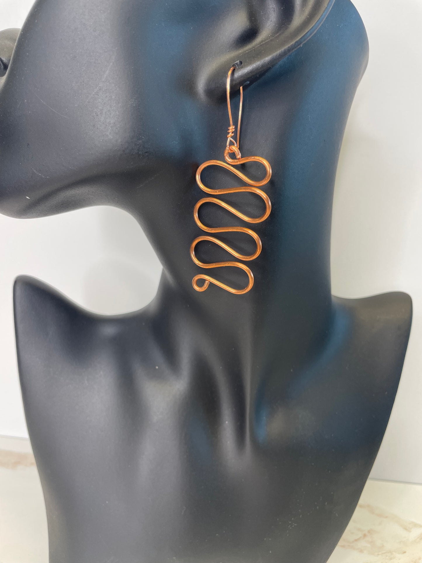 Ayah Copper Earrings
