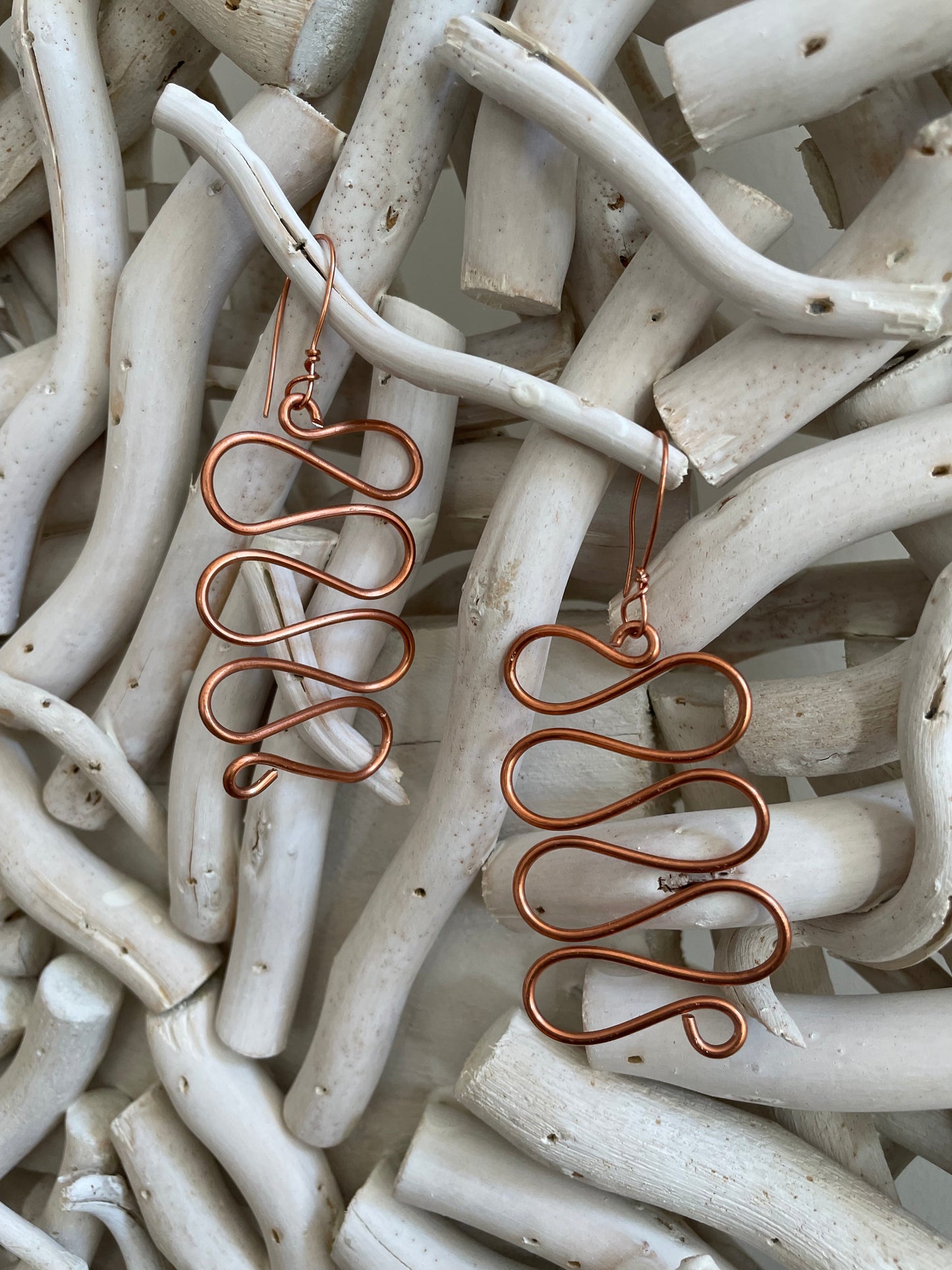 Ayah Copper Earrings