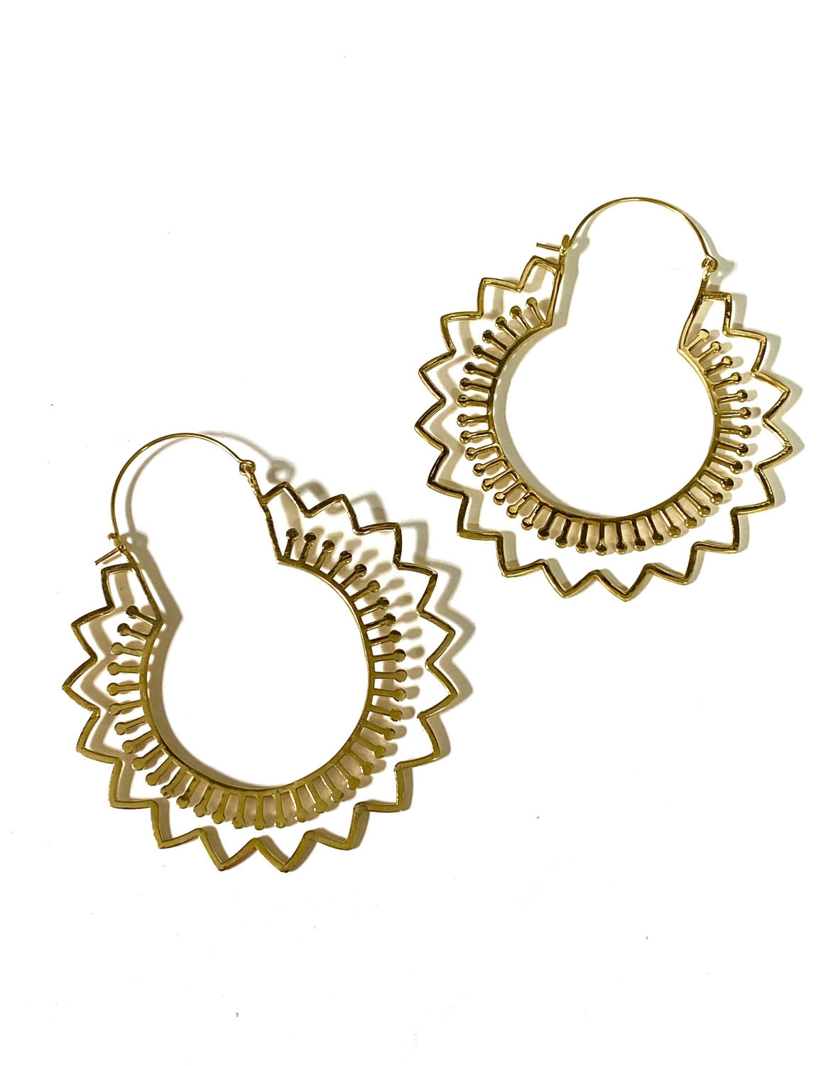 Juhi Brass Earrings
