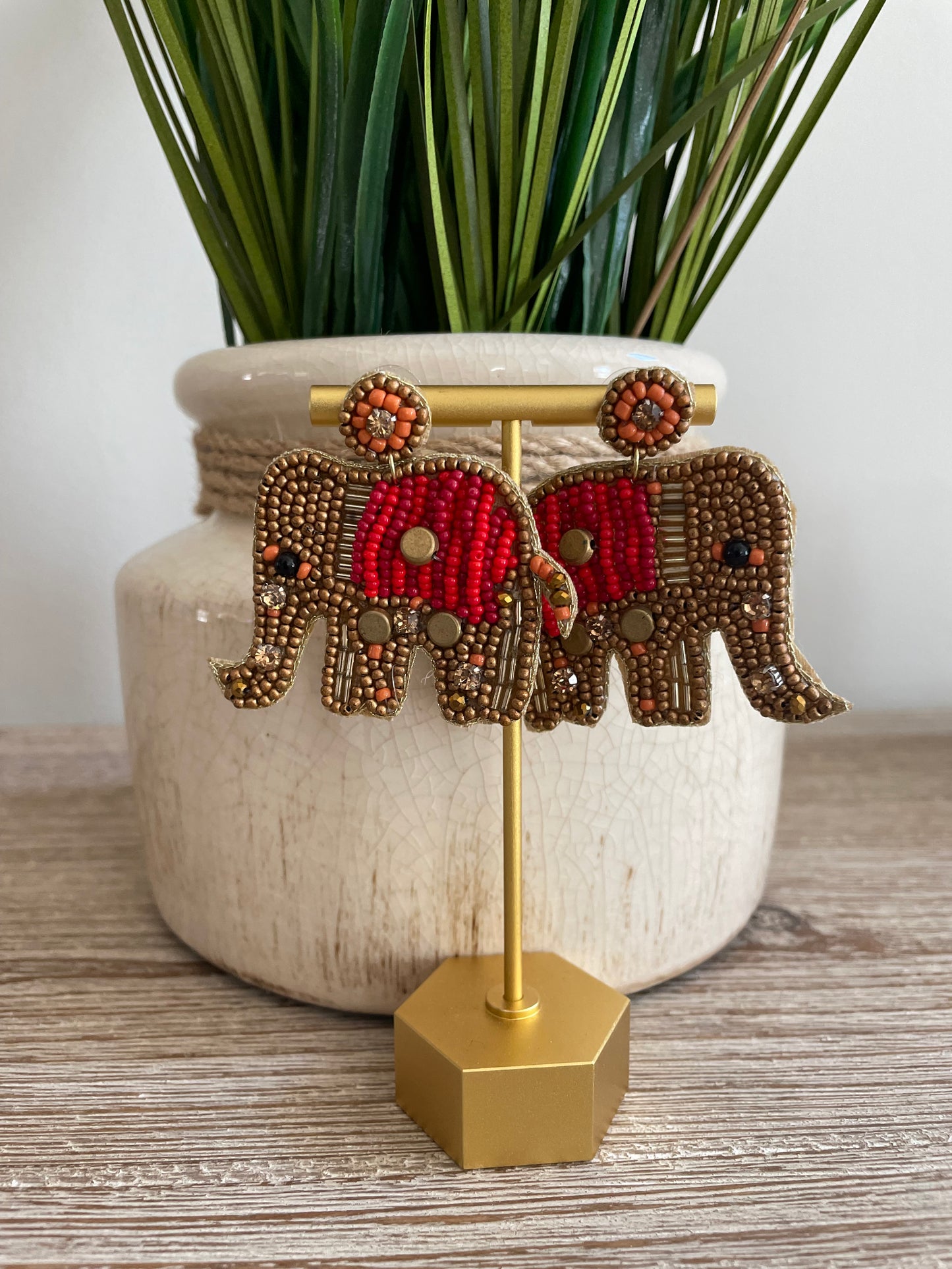 Rubee Elephant Earrings