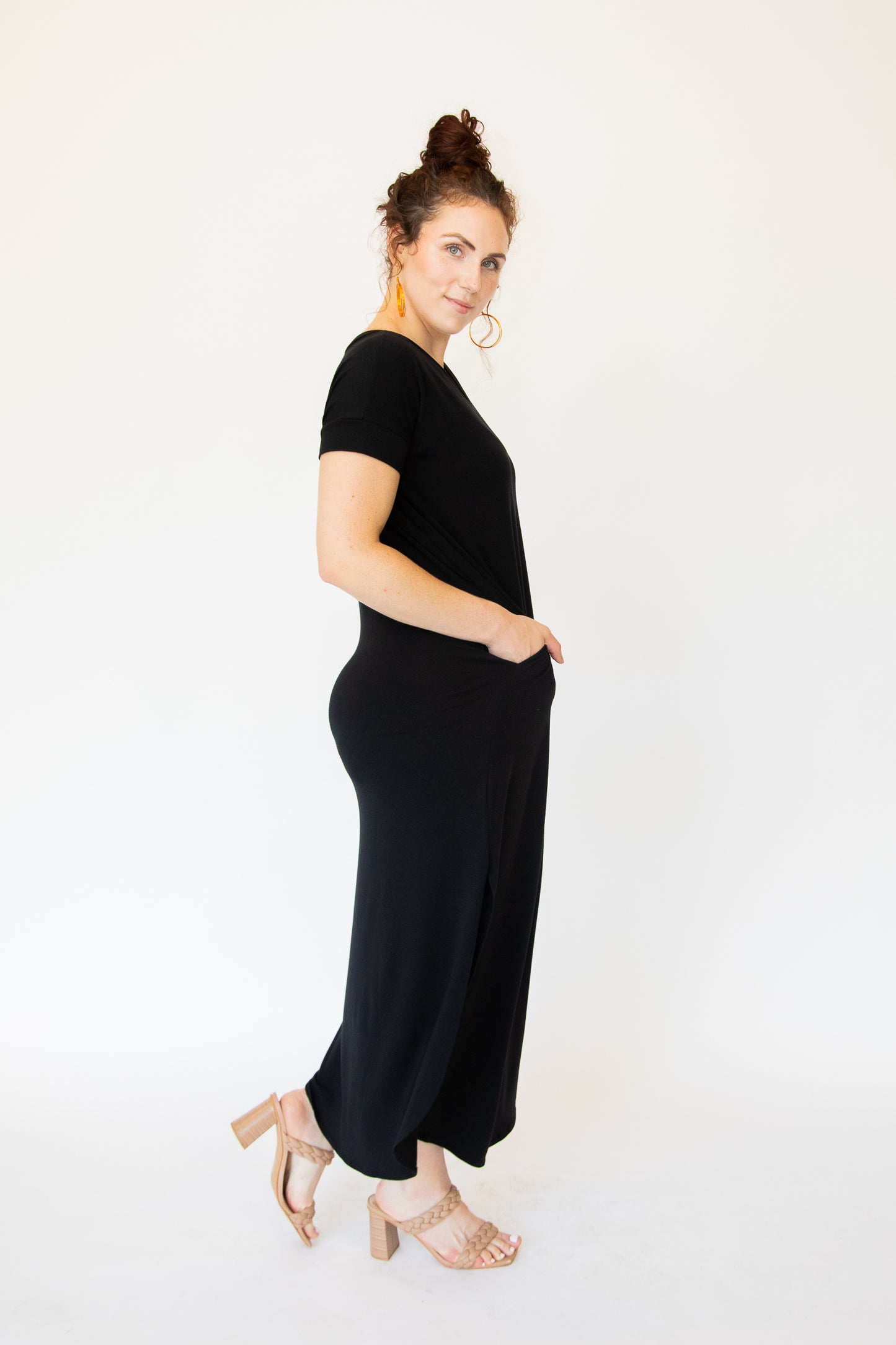Splitville Maxi Dress Black