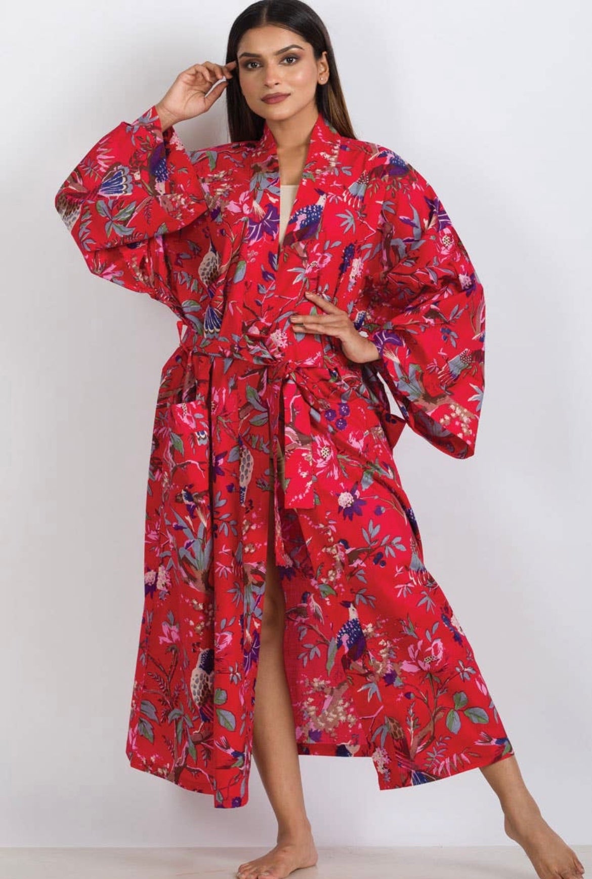 Tropicale Green Kimono