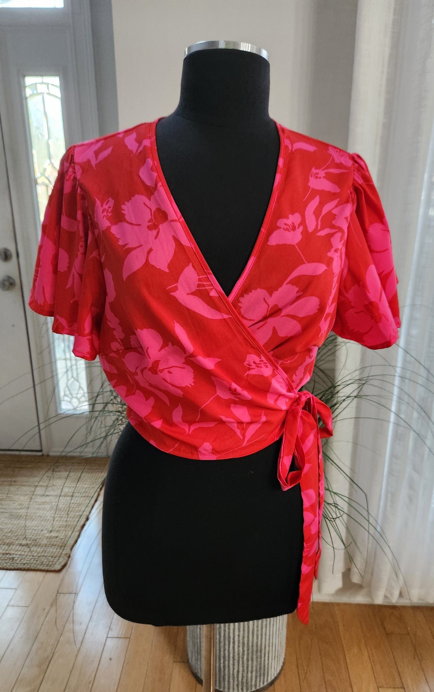 Shein Wrap Top Sz 1X