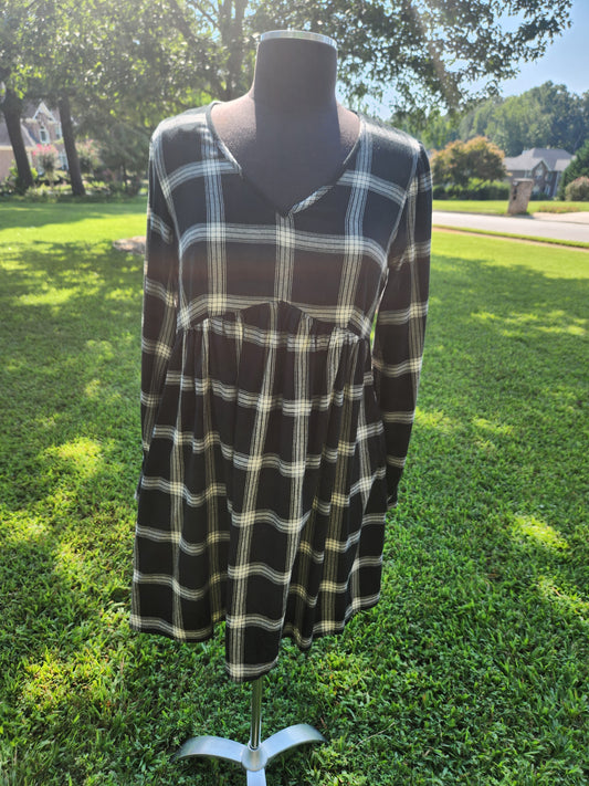 Knox Rose Plaid Dress Sz S