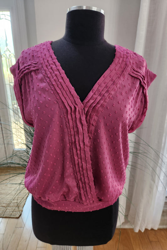 Mason & Belle Fuschia Blouse Sz M