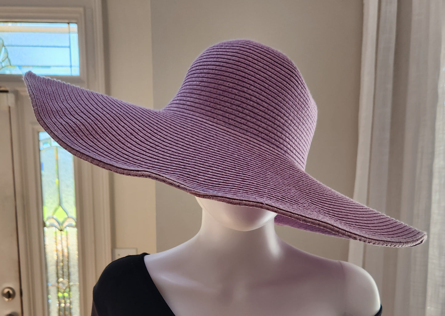 Lilac Straw Hat