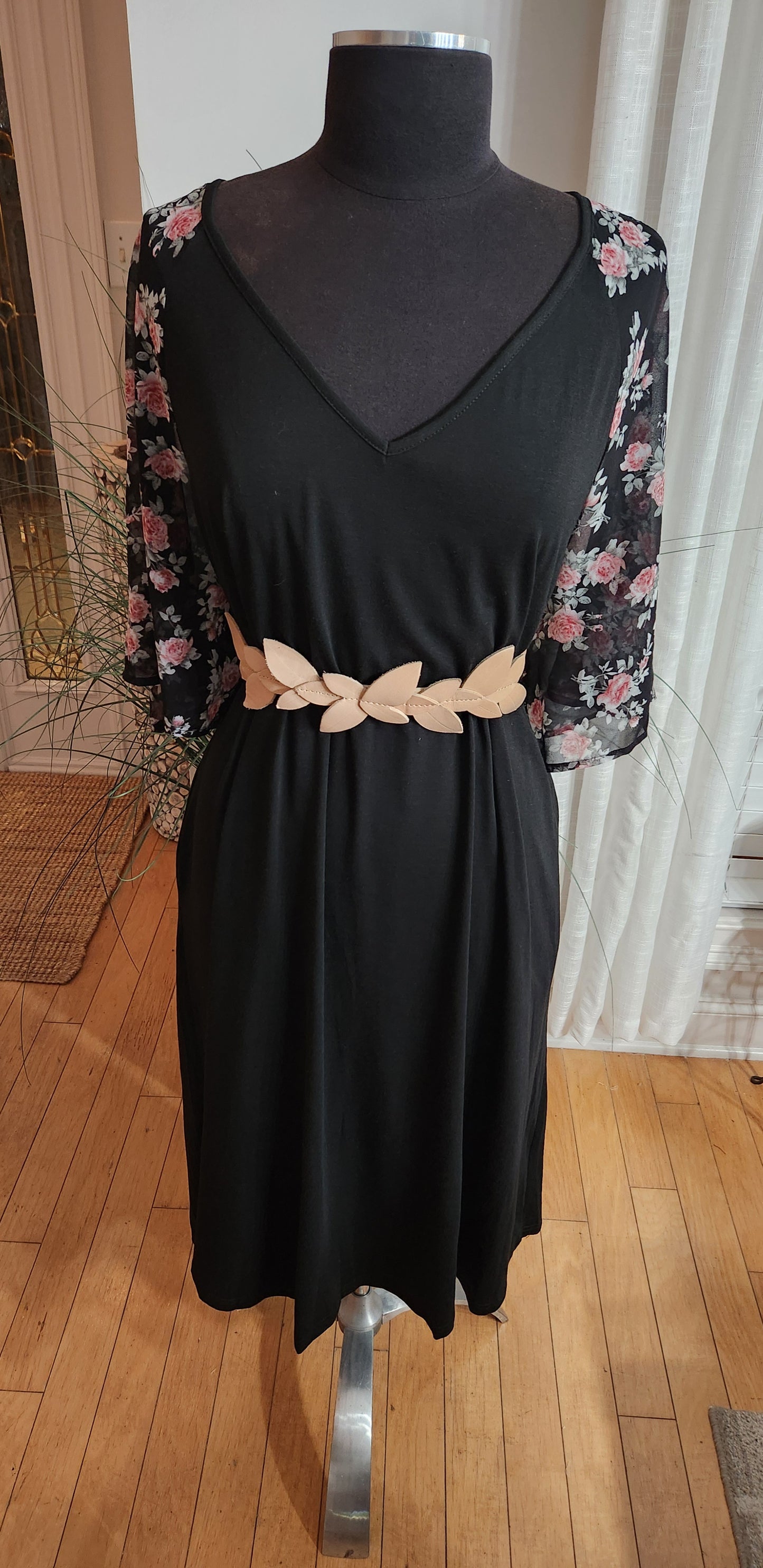 BloomChic Black & Floral Dress Sz 3X