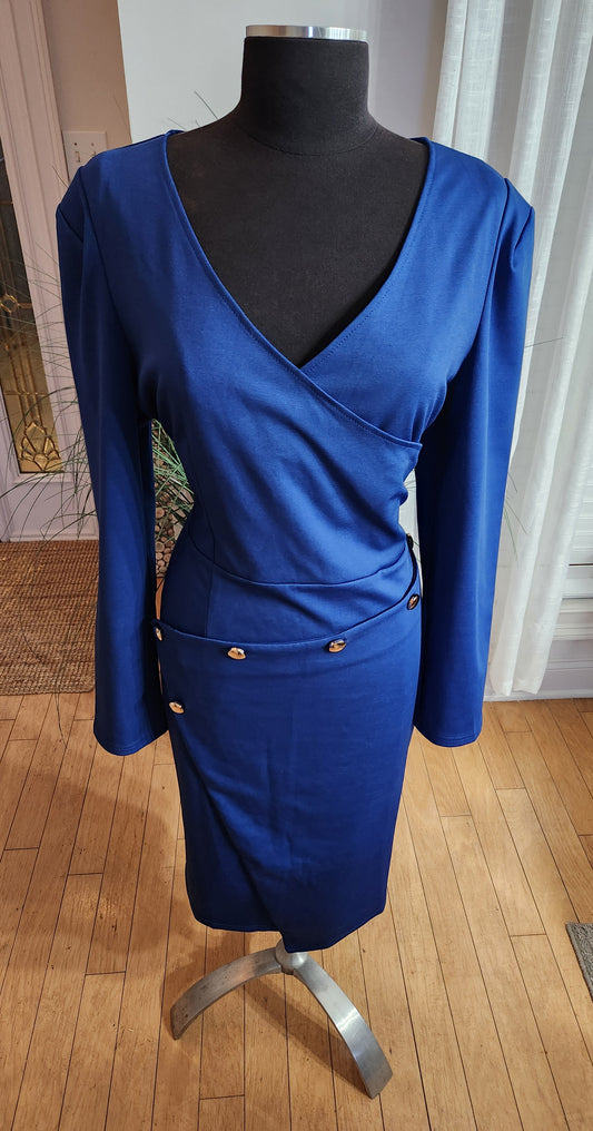 Designer 9 Blue Dress Sz XXL