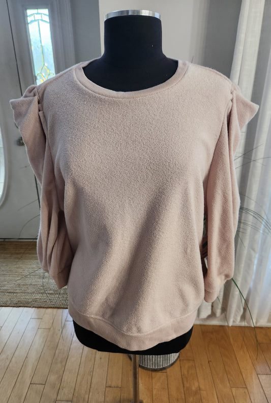 a.n.a Blush Pink Puff Sweater Sz 2X