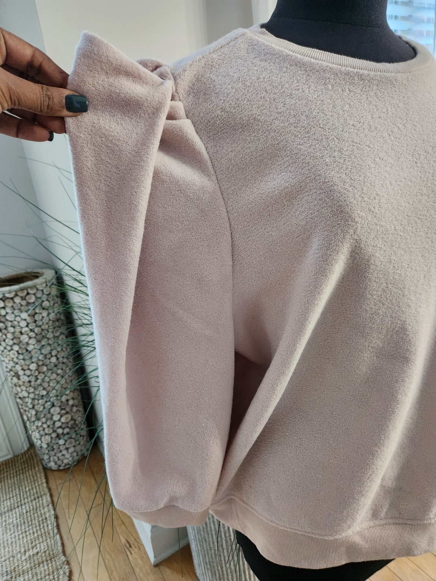 a.n.a Blush Pink Puff Sweater Sz 2X