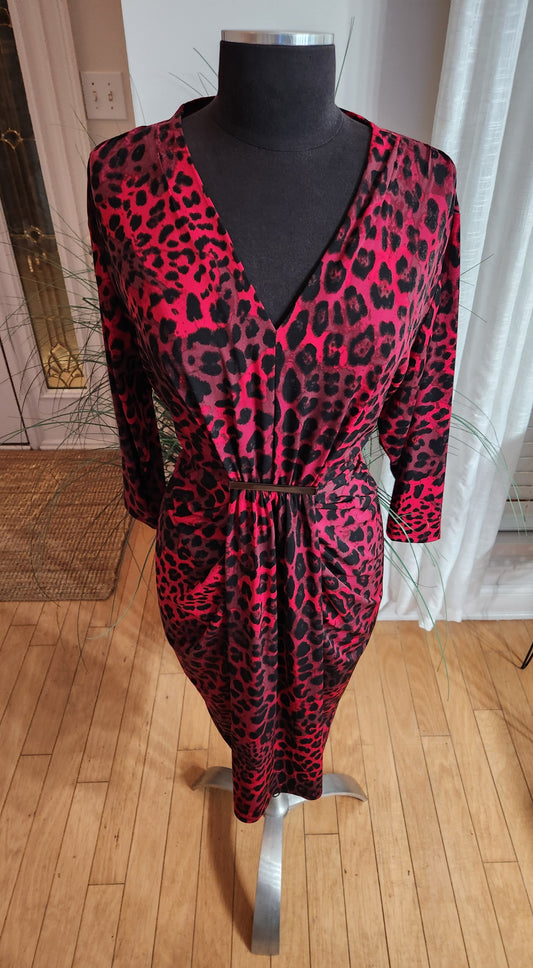 Lane Bryant Animal Print Dress Sz 18/20