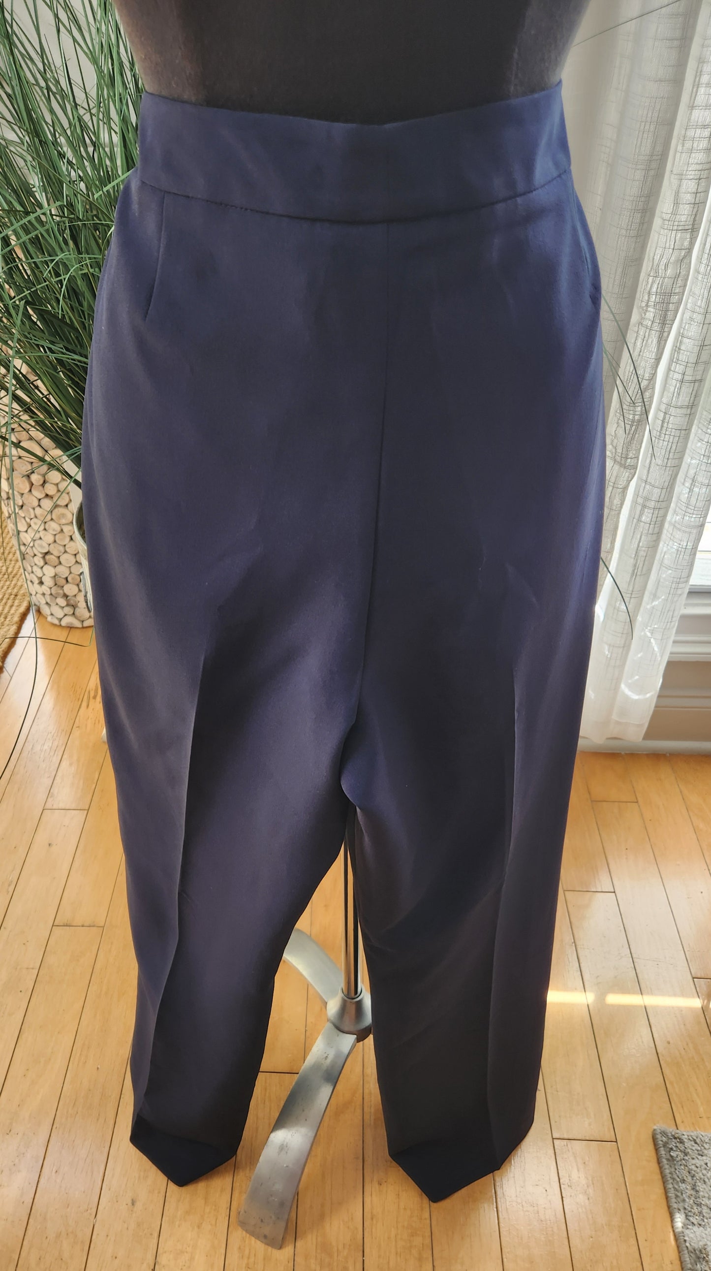 Le Suit Navy Pants Sz 12