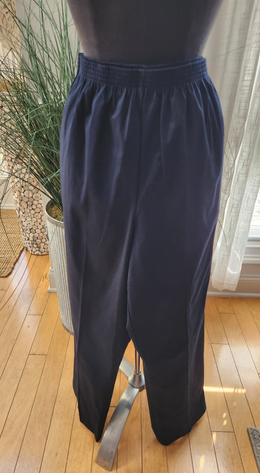 Alfred Dunner Navy Khaki Pants Sz 14