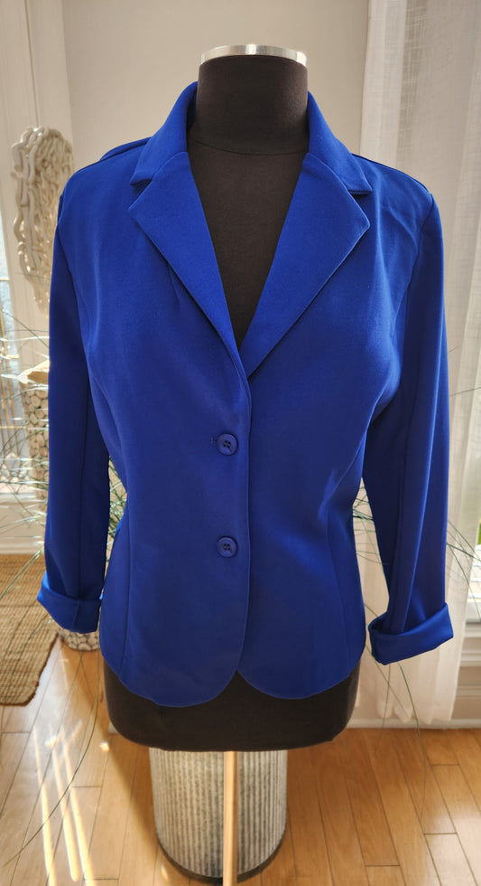 Allegra K Blue Blazer Sz L