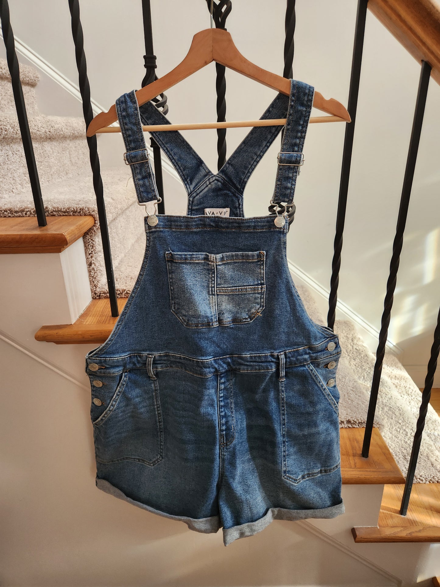 Ava & Viv Denim Shorts Overall Sz 18