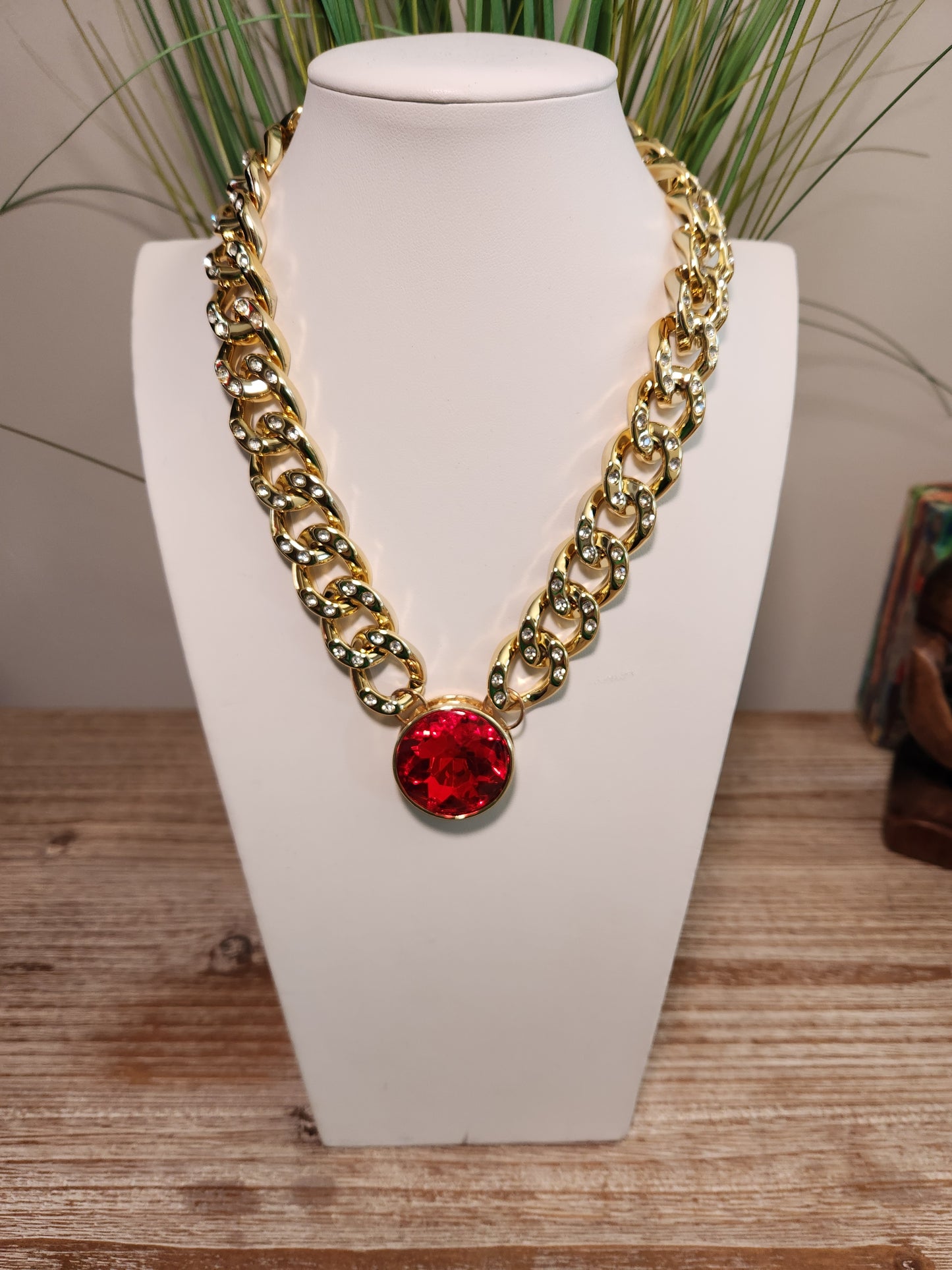 Red Center Necklace