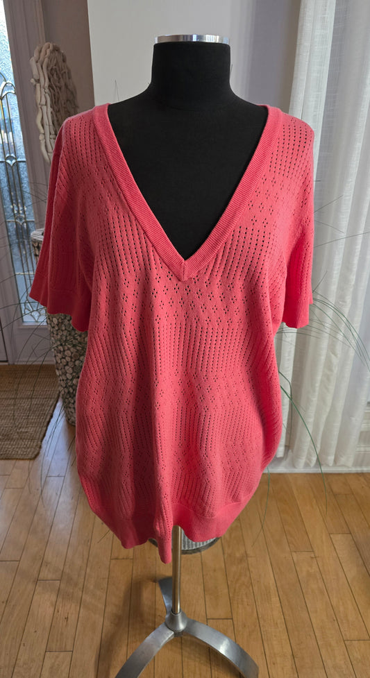 Torrid Knit Short Sleeve Top Sz 3X/4X