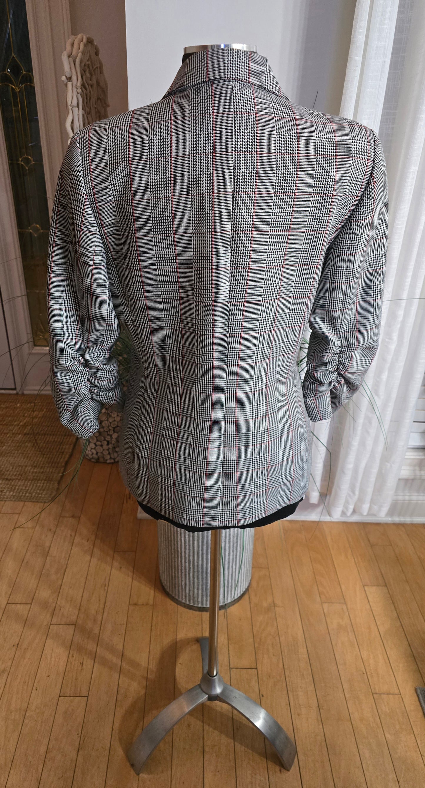 Chelsea Rose Houndstooth Blazer Sz 10