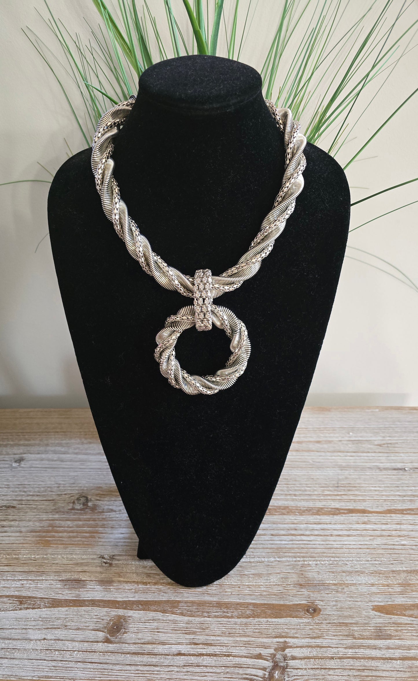 Twisted Silver Necklace