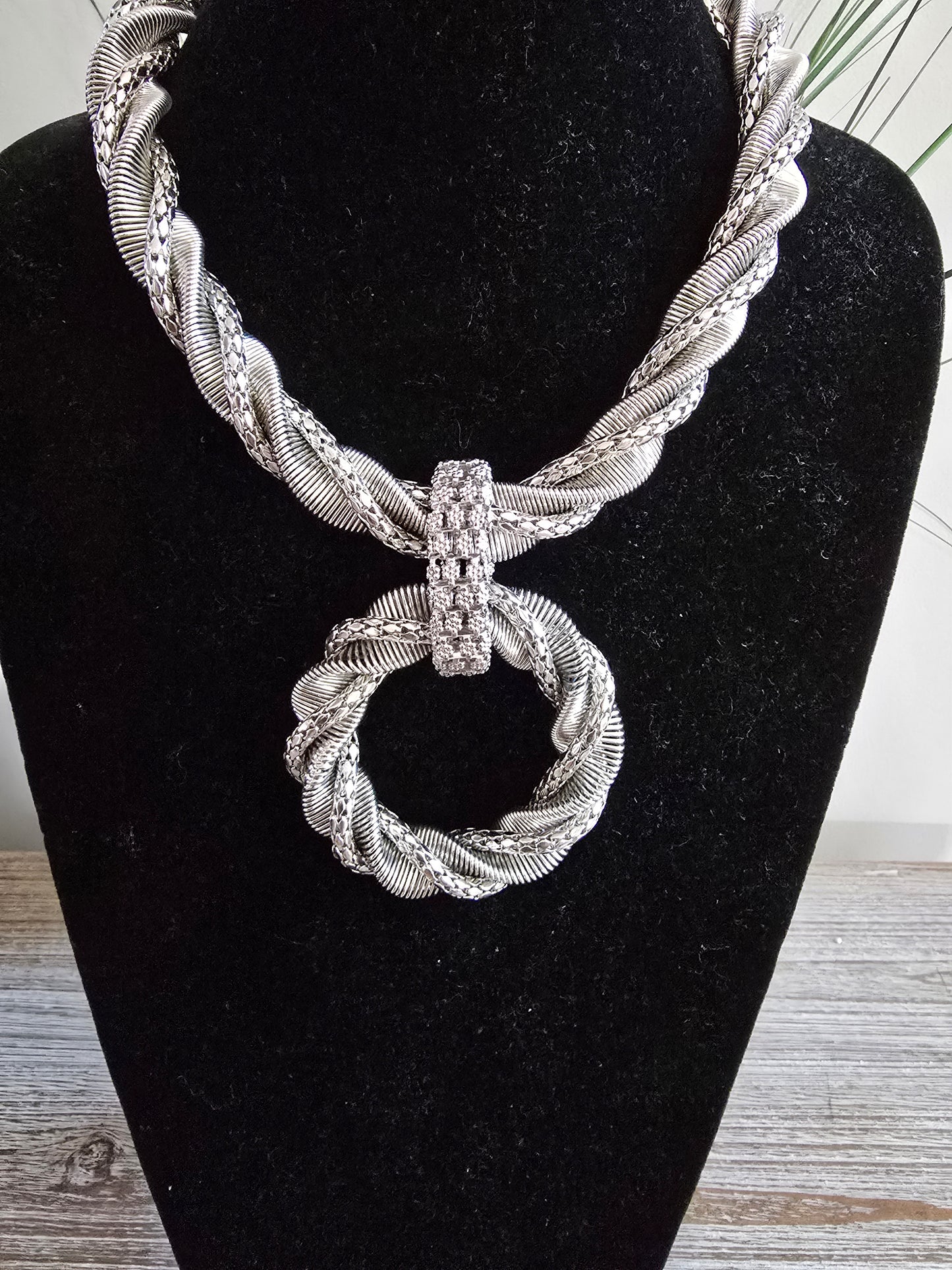 Twisted Silver Necklace