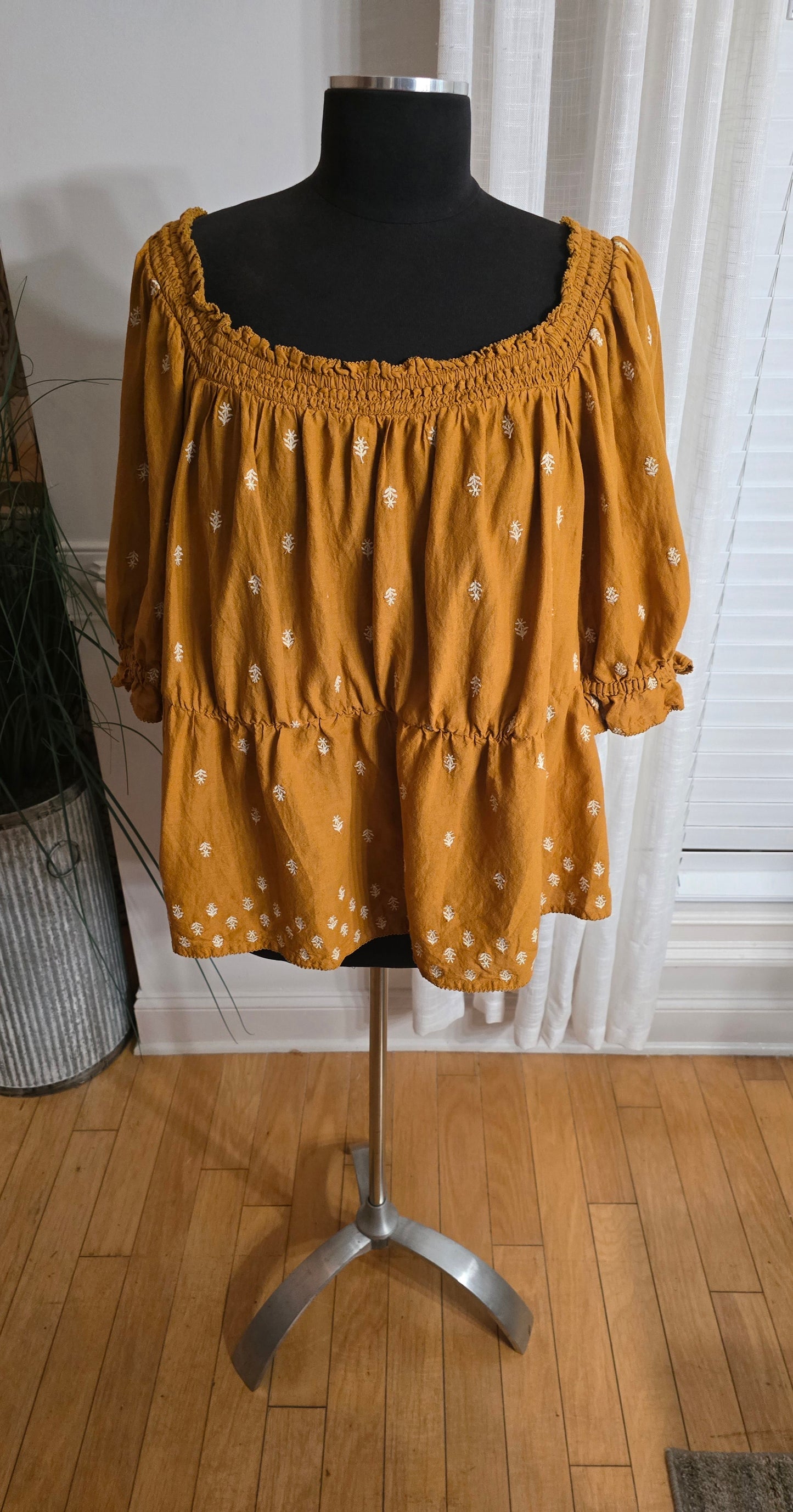 Old Navy Peasant Blouse Sz 2X