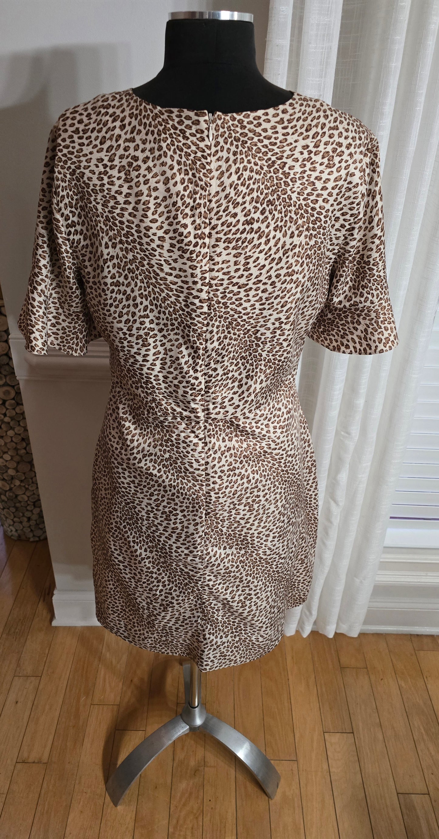 Banana Republic Animal Print Dress Sz 12