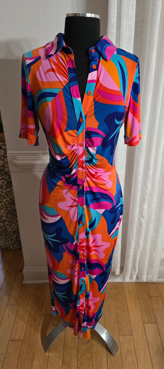 Multi-Colored Maxi Dress Sz XL