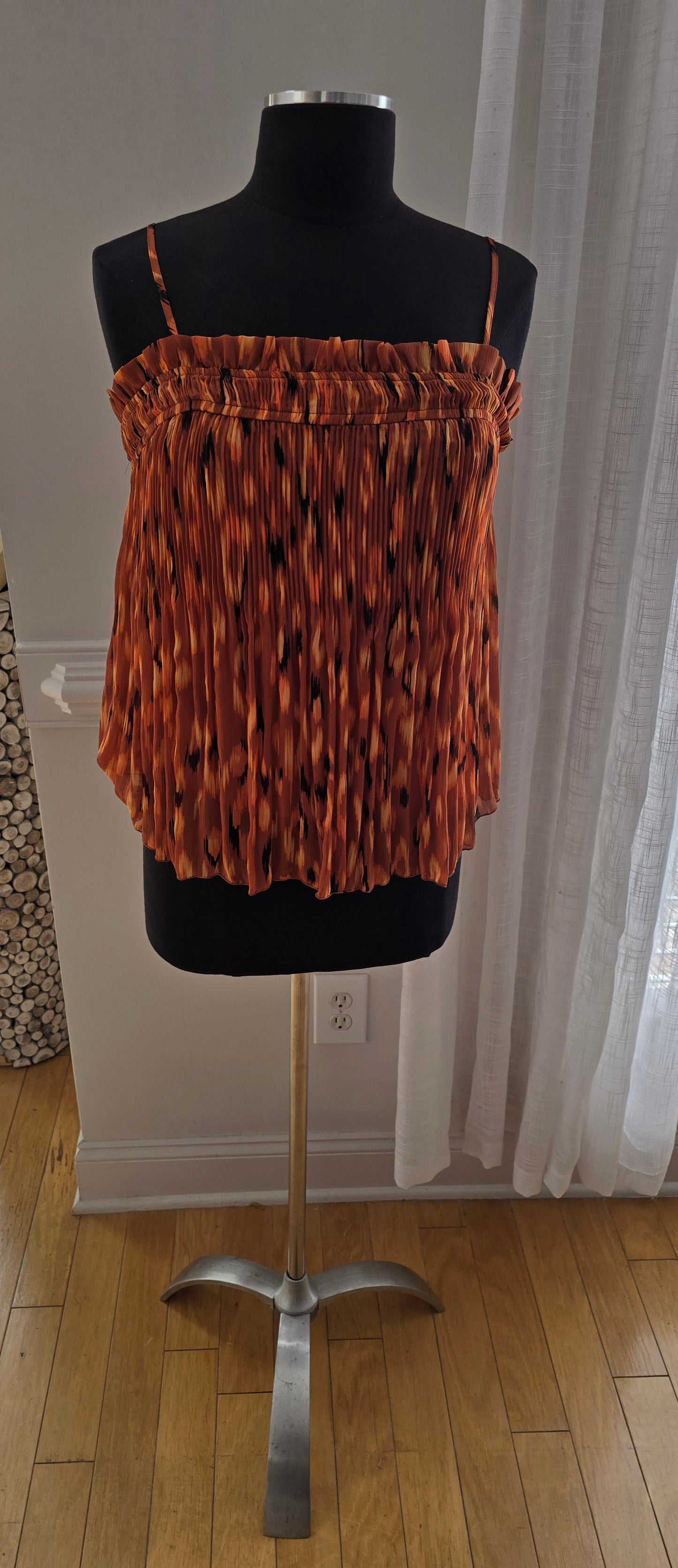 Nine West Pleated Cami Sz M