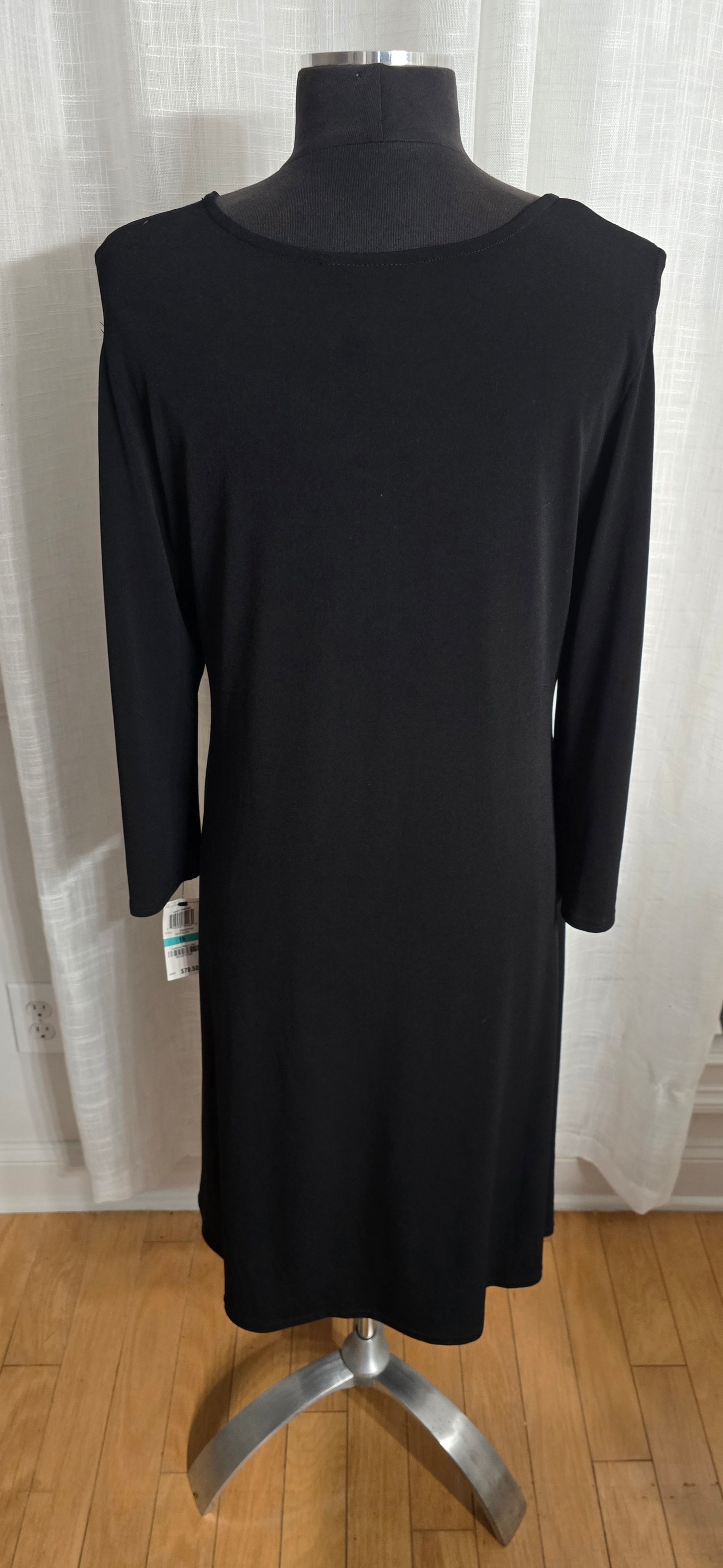 Alfani Cold Shoulder Black Dress Sz 16