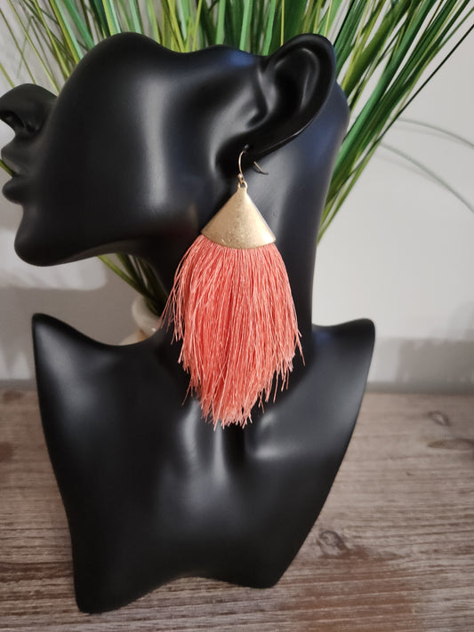 Coral Fuss Earrings