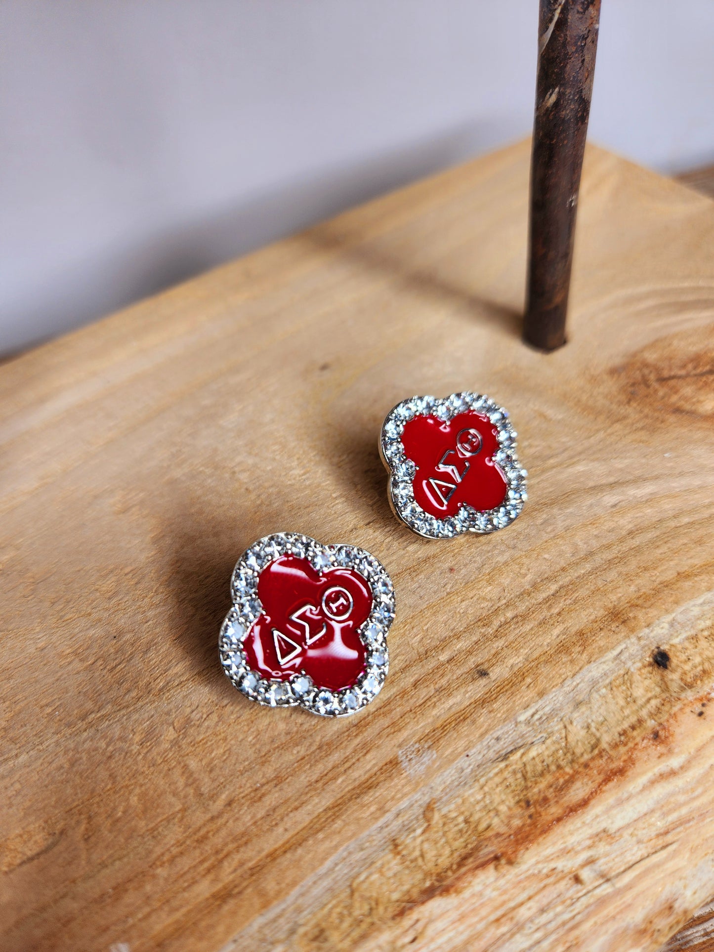 Delta Sigma Theta Bling Earrings