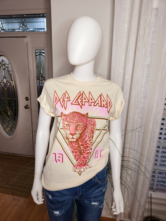 Def Leppard 1981 Tour Graphic Tee Size S