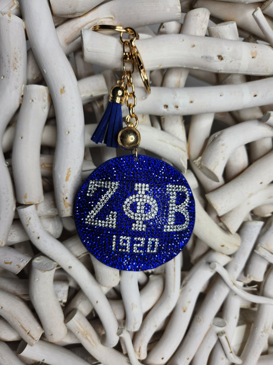 Zeta Phi Beta Keychain