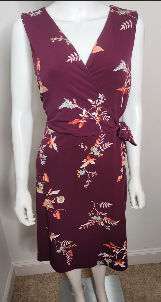 Ann Taylor Floral Dress Sz L