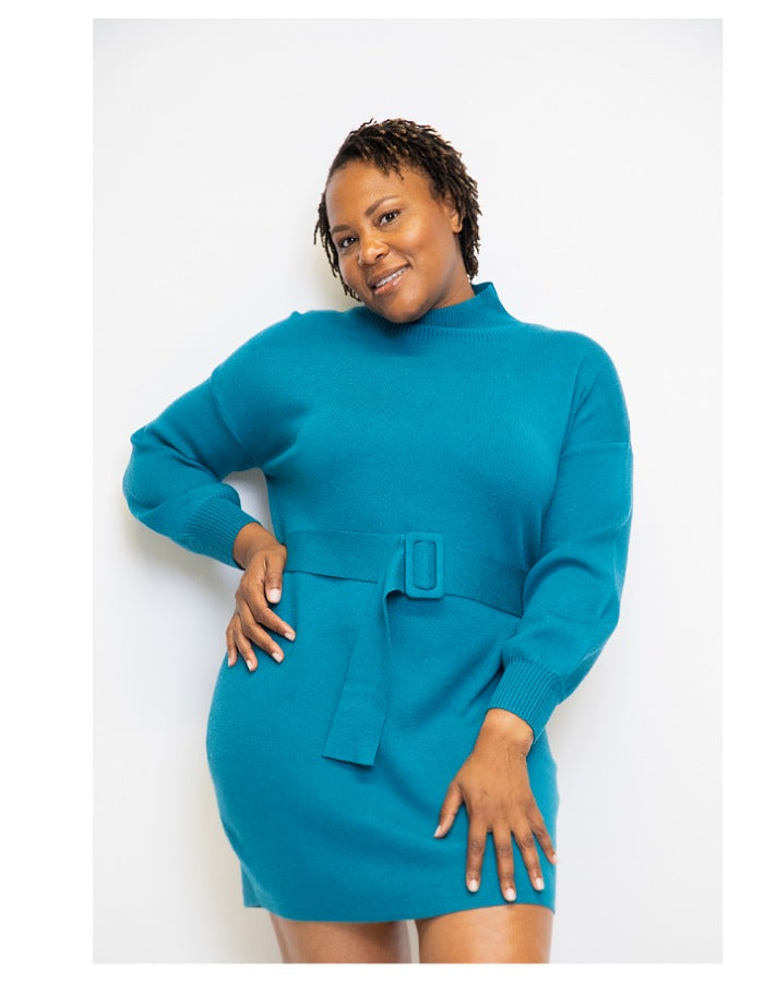 Teal hotsell sweater dress