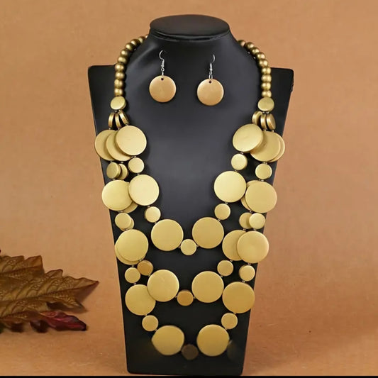 Gold Drip Mini Necklace Set