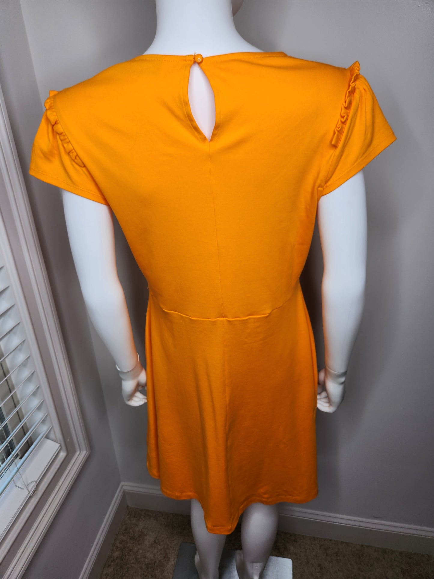 NY & Company Orange Dress Sz M