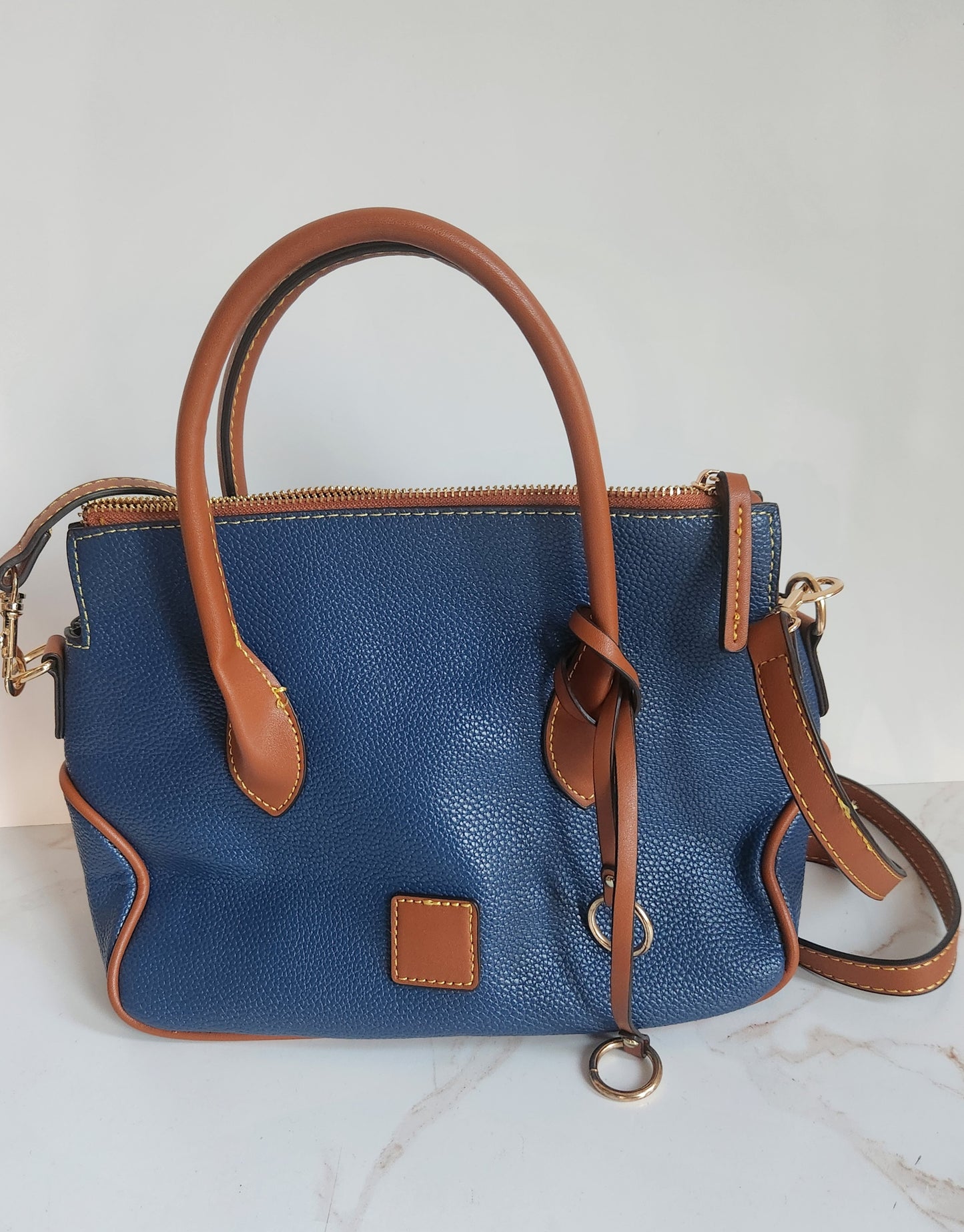 Blue & Brown Handbag