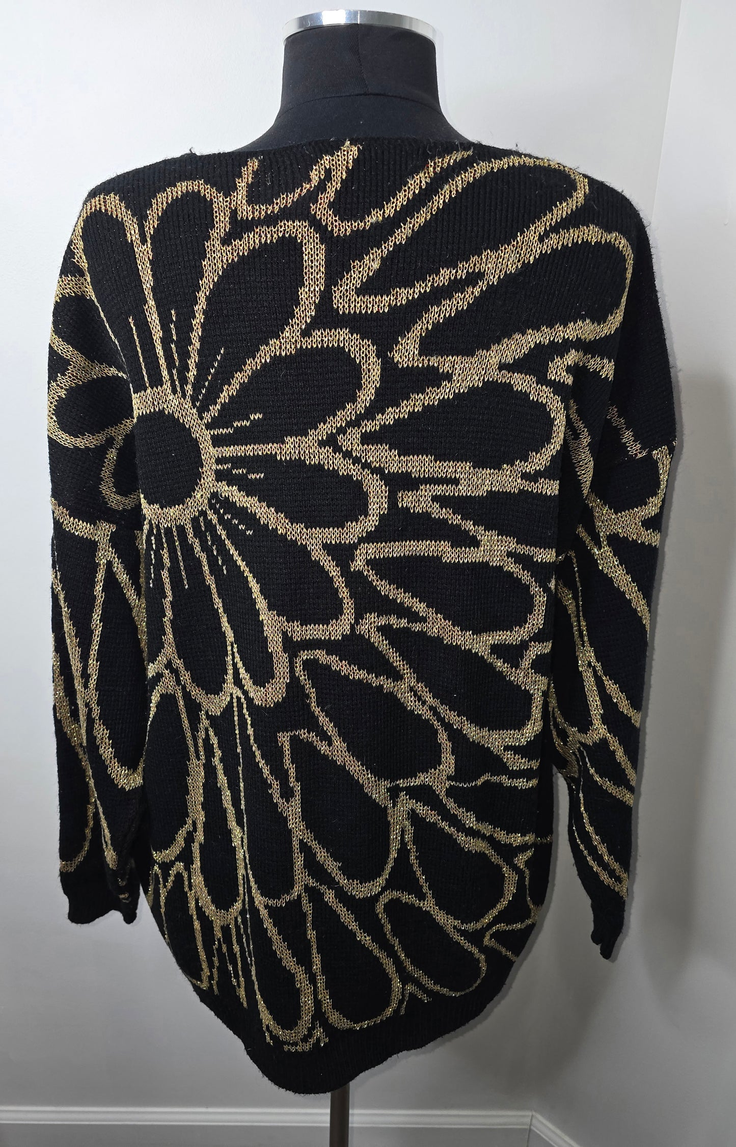 Vintage Flower Sweater Sz XL