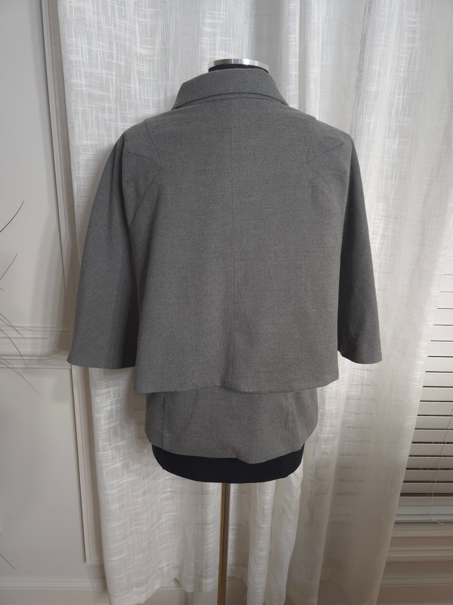 Worthington Grey Cape Peacoat Sz XL