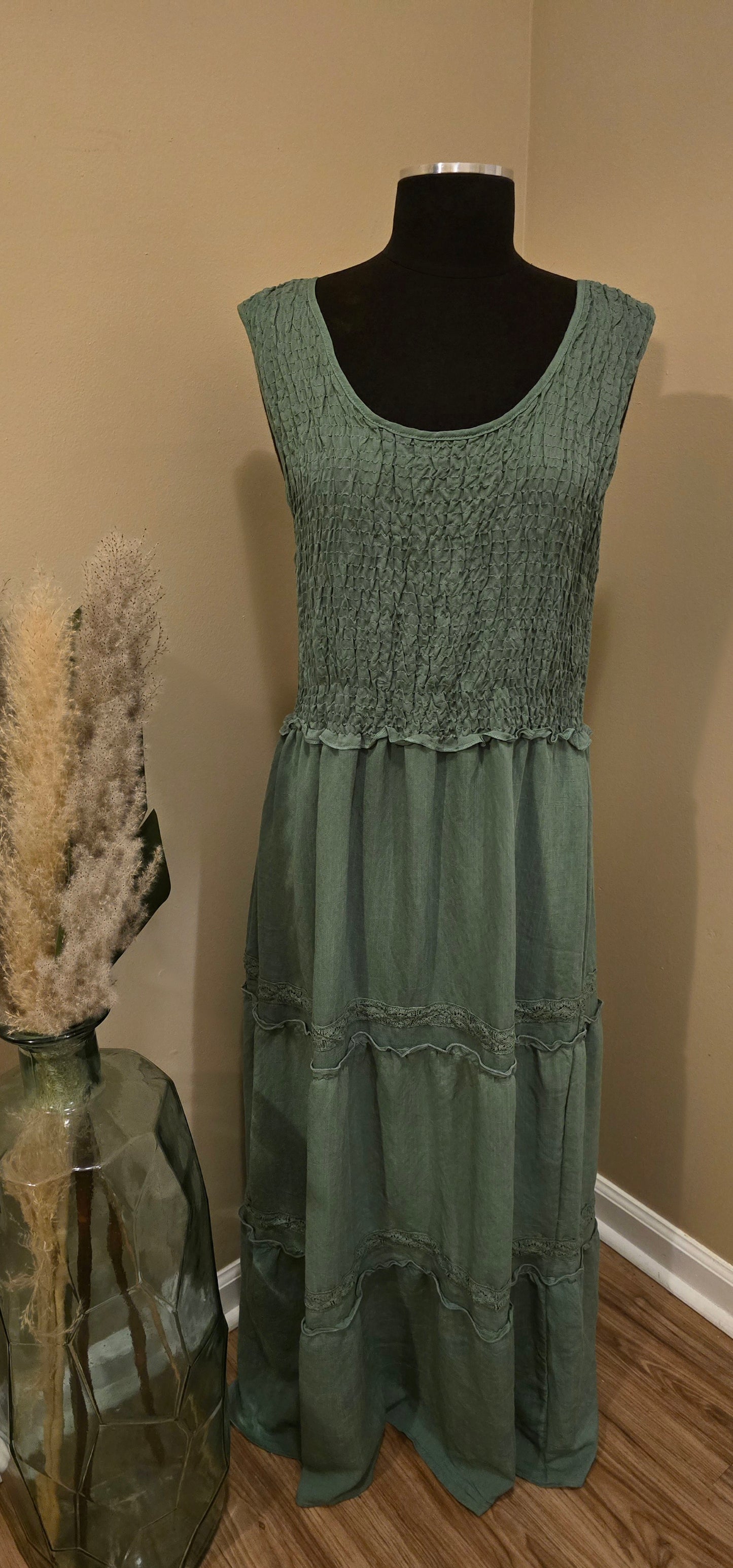 Studio 1895 Green Maxi Dress Sz XL