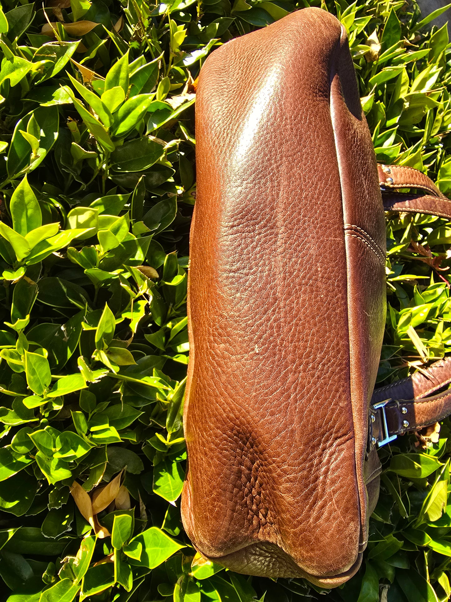 Fossil Brown Leather Shoulder Handbag
