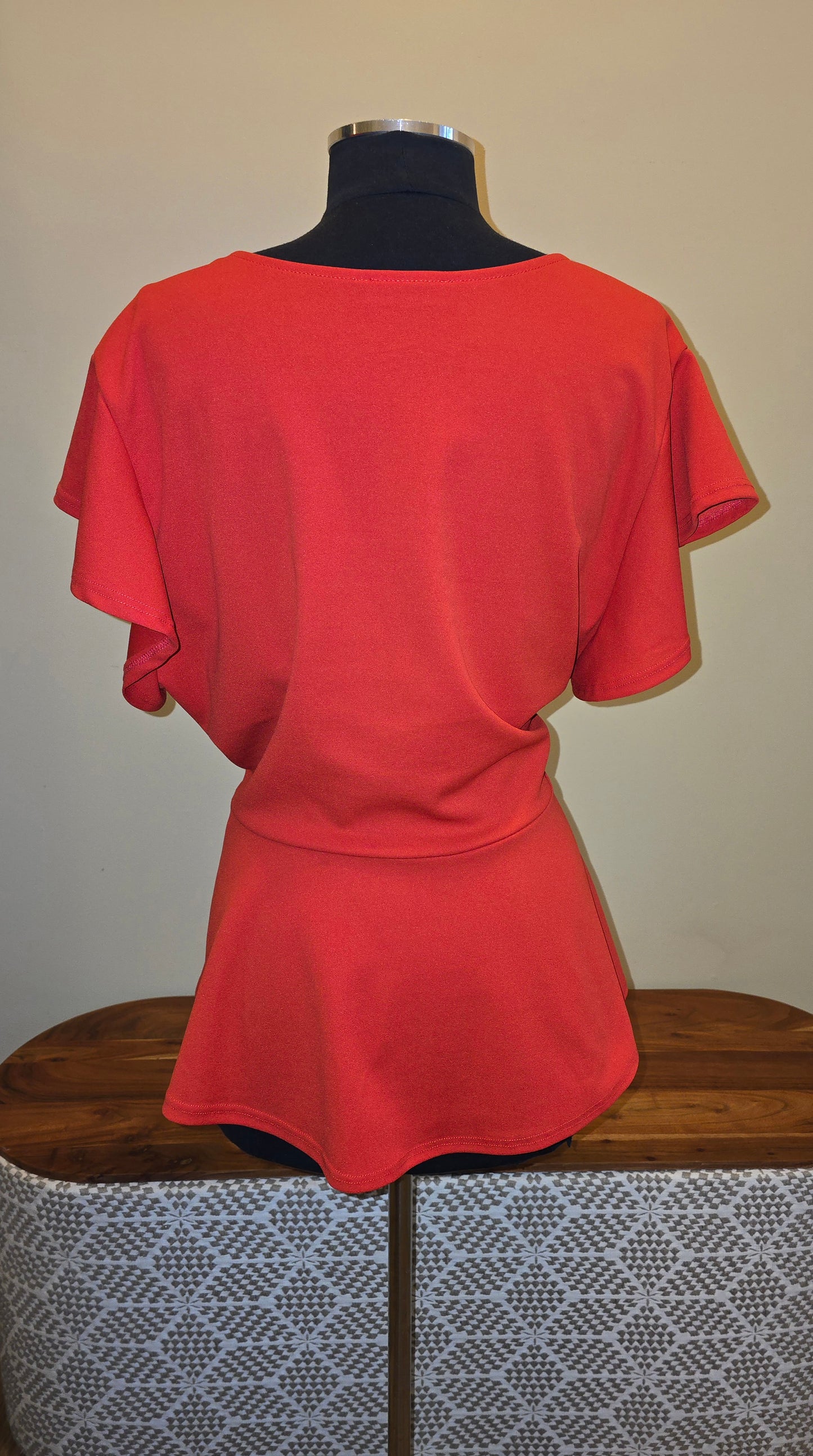 Fashion To Figure Peplum Blouse Sz 3X