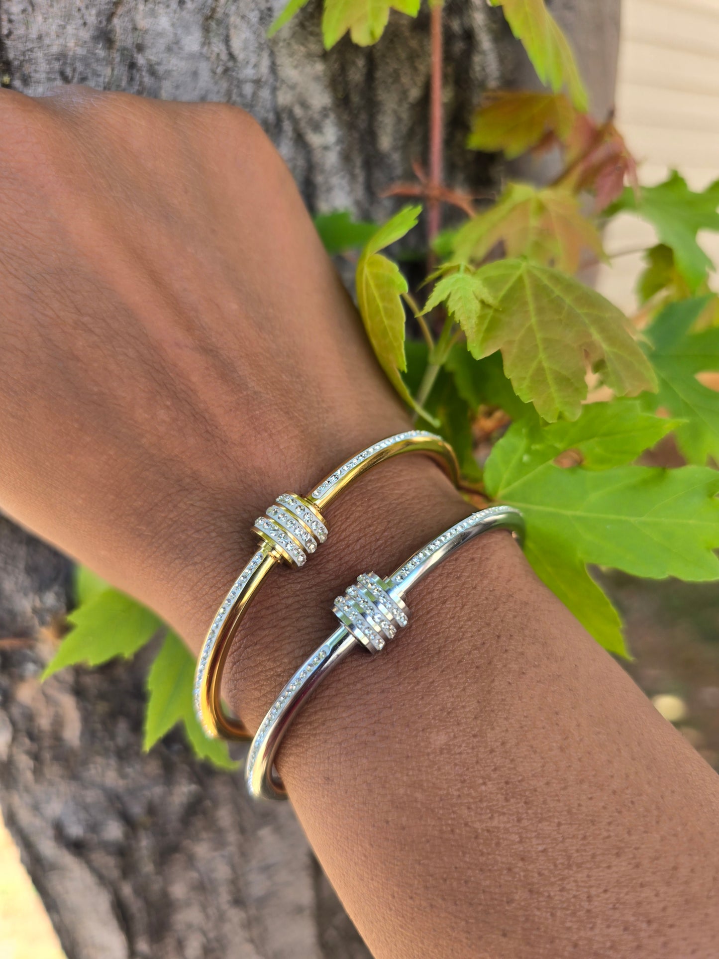 Silver Bling Bangle
