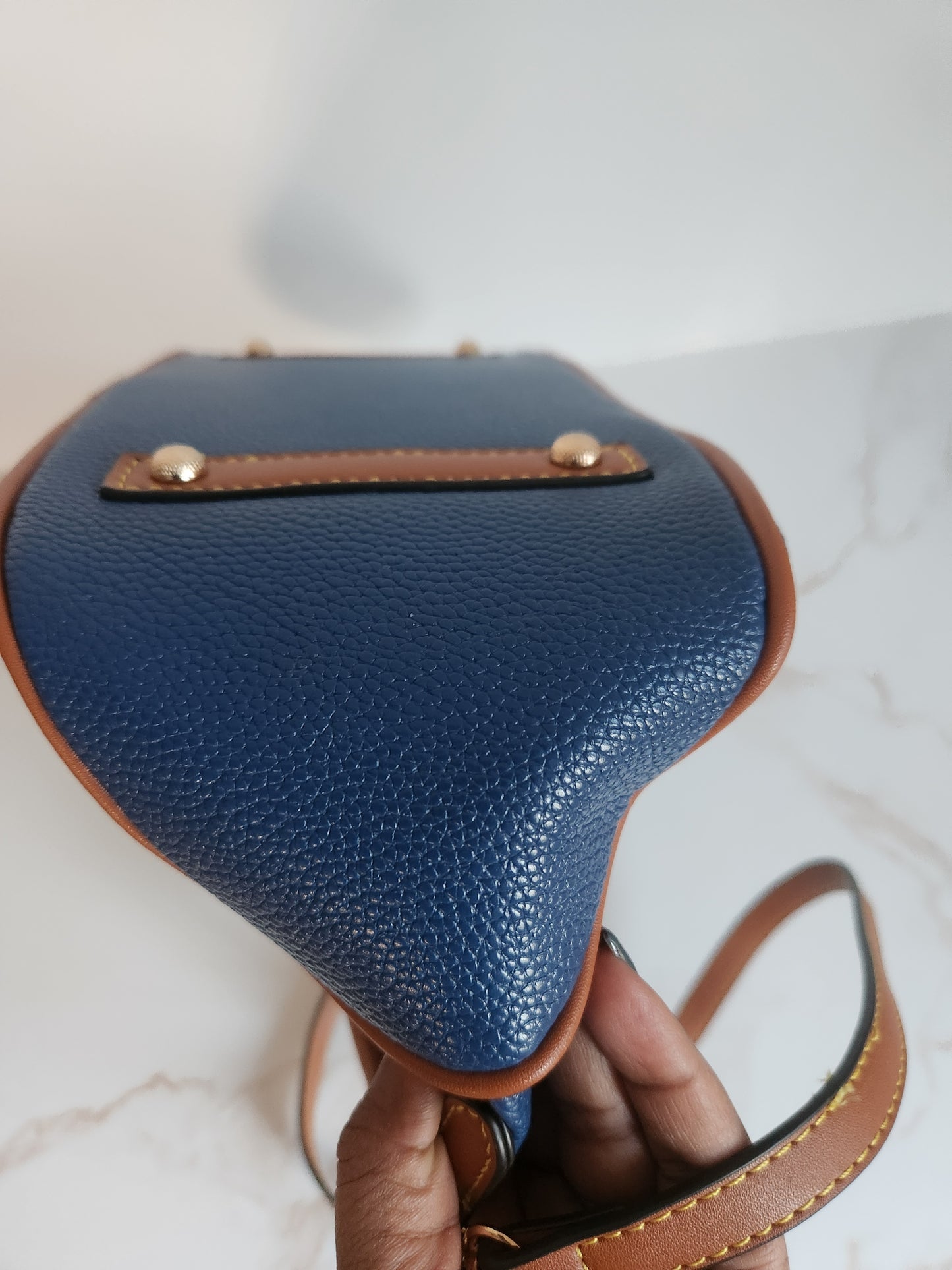 Blue & Brown Handbag